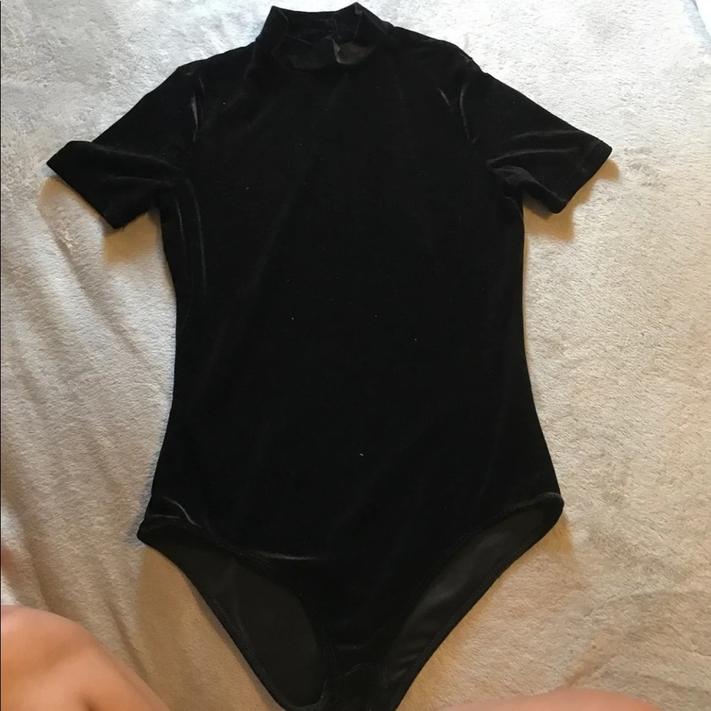 Black Velvet Bodysuit